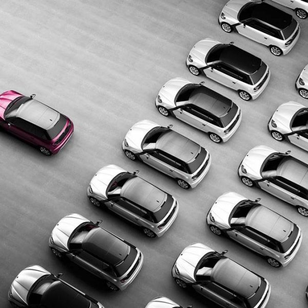 Ein MSA Auto auf der Vorderposition